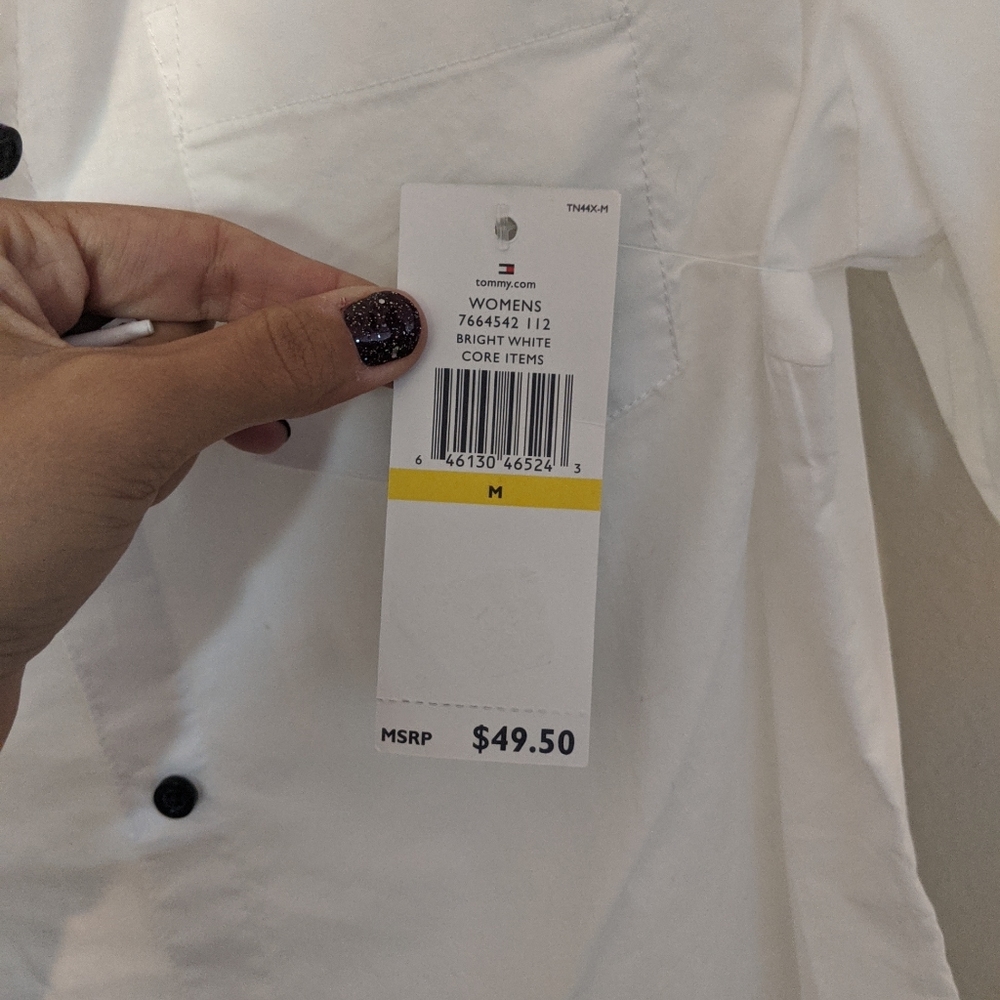 White work button down - Picture 3 of 3